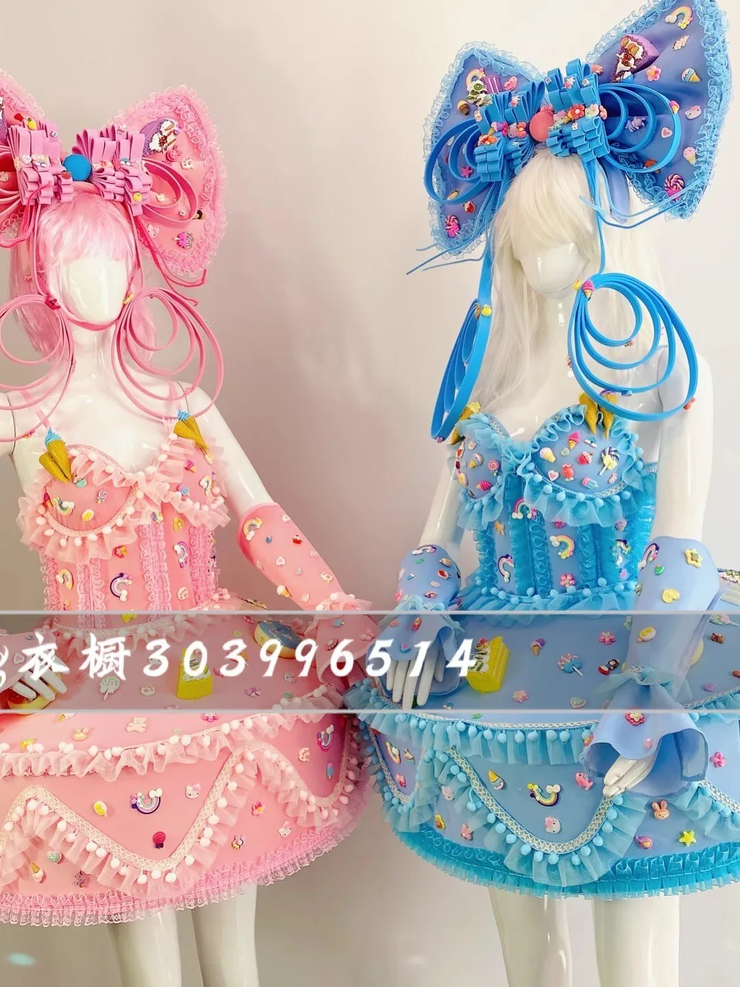 Missdeng Bar DS Nightclub Cosplay Costume Women Gogo Party Candy Party Cake Dress Candy Color Cute Parade Costume