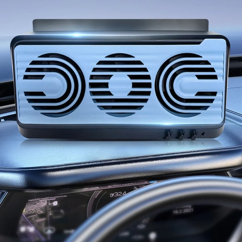 Multifunctional Car Solar Exhaust Fan Quiet Cooling Window Vent Air Circulation Purification Solar-Powered Car Accessory