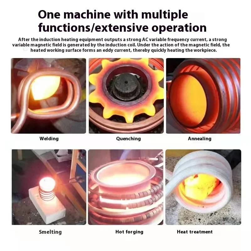 

Excellen High Frequency Induction 220V Small Quenching Copper Tube Welding Machine Handheld Heating Equipment Melting Furnace