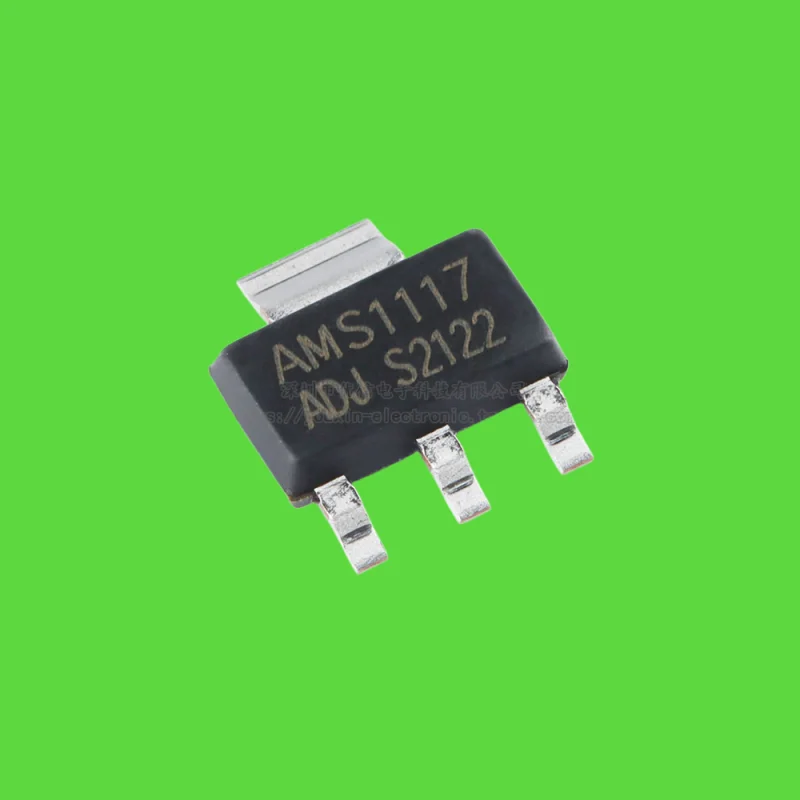 100PCS/original genuine AMS1117-ADJ SOT-223 1A low dropout linear regulator LDO chip