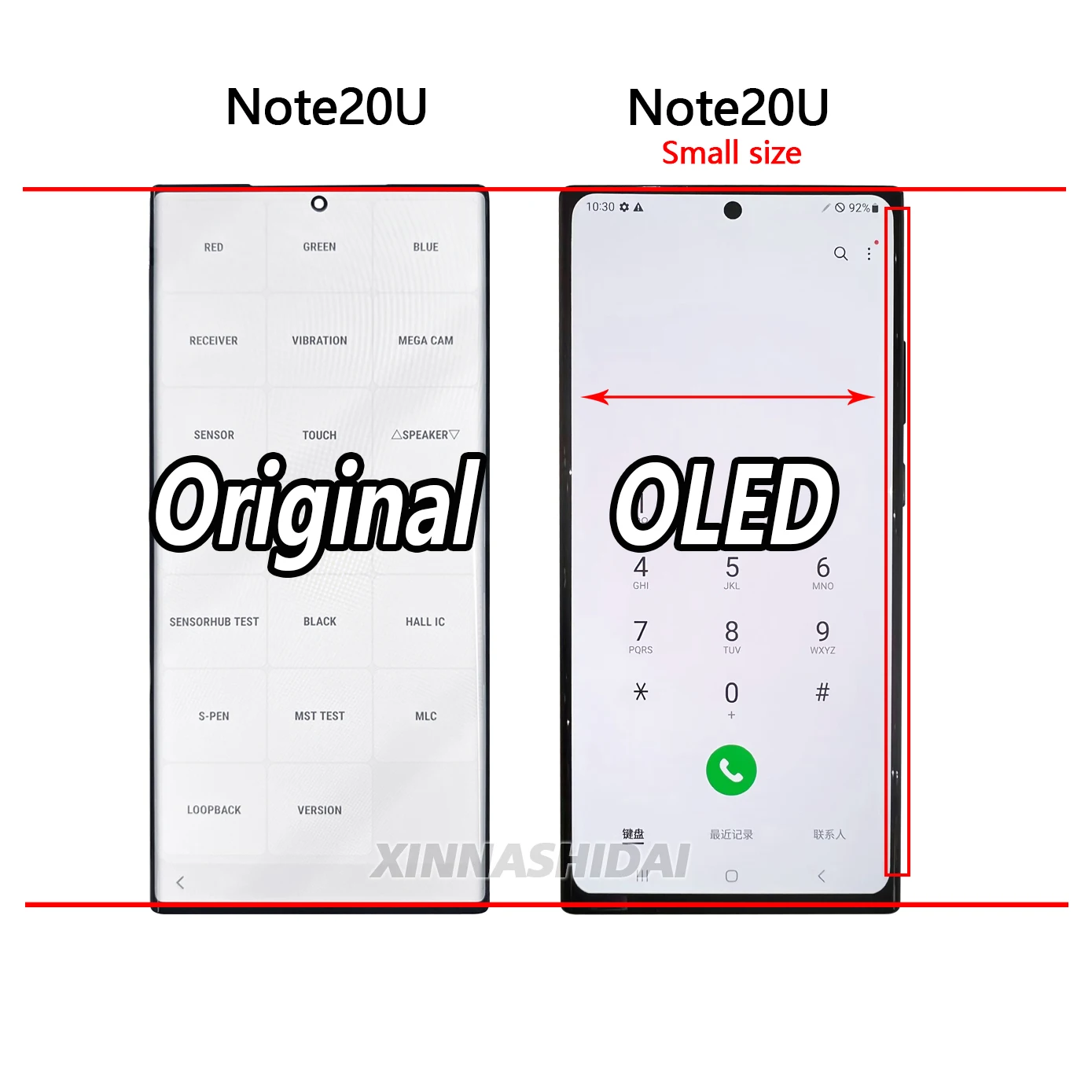 100% tested oled Display For Samsung Galaxy Note 20 Ultra oled display N986B N986B/DS N986U N986W N9860 LCD Touch Screen Panel