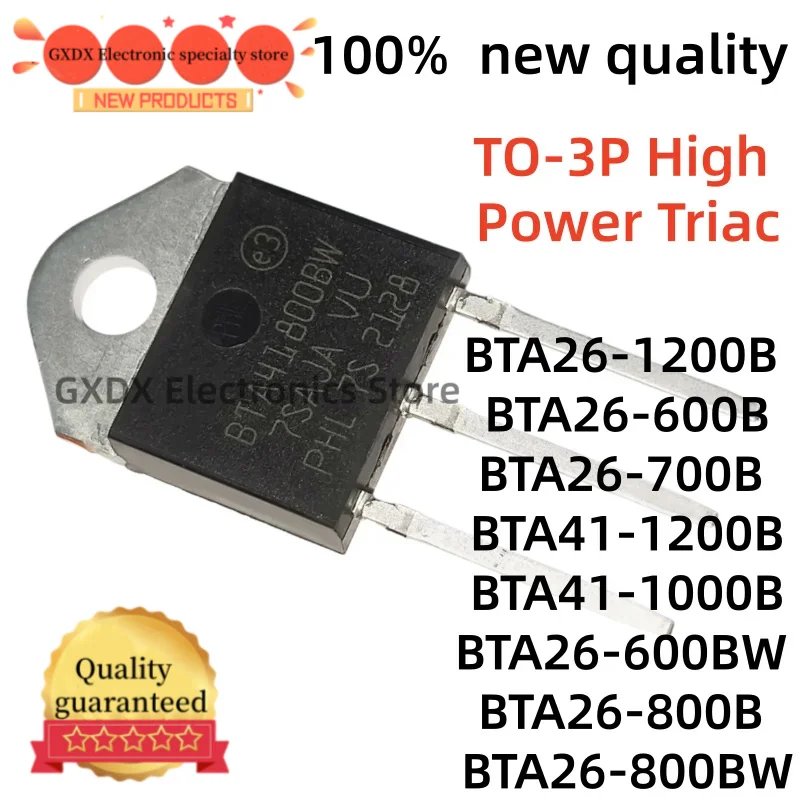 10-20Uds BTA26-800BW BTA41-1000B BTA41-1200B BTA26-600B BTA26-700B BTA26-800B BTA26-1200B BTA26-600BW TO-3P High Power Triac