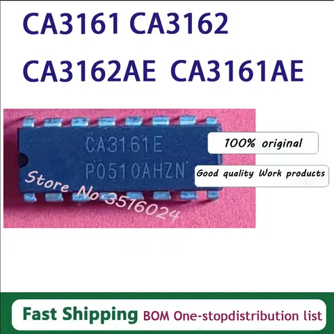 1PCS/lot  CA3161E CA3162E CA3161AE CA3162AE CA3161 CA3162 DIP-16 IC in stock!