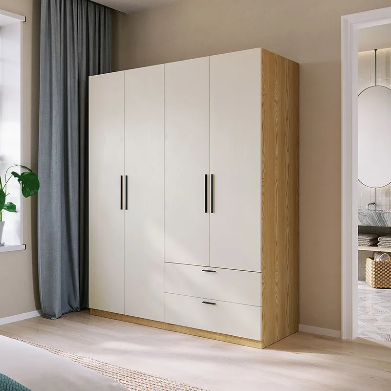 Customized bedroom wardrobe sliding door aluminum honeycomb panel large storage space internal pattern can be customized