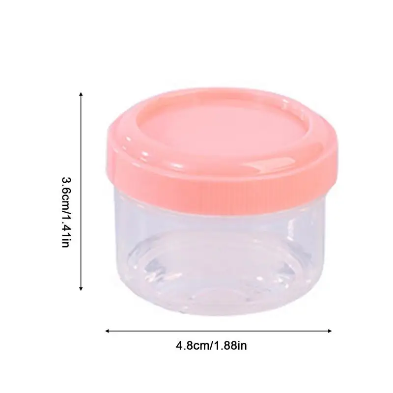 6pcs Refillable Bottles Plastic Empty Jar Pot Mini Thickened Sealed Fresh Box Portable Food Storage Freezer Containers Accessori