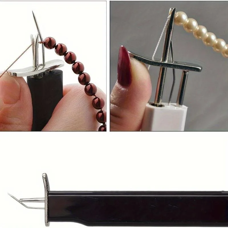 1Pc Bead Knotting Tool for Agate Gemstone Beading Jewelry DIY Silk Thread Crafting Stainless Steel Needle