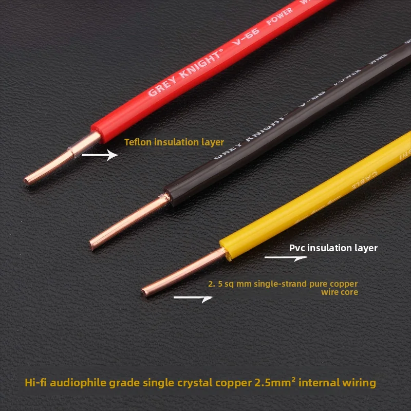 

Fever grade single crystal copper 2.5 square Teflon machine internal wire single copper wire