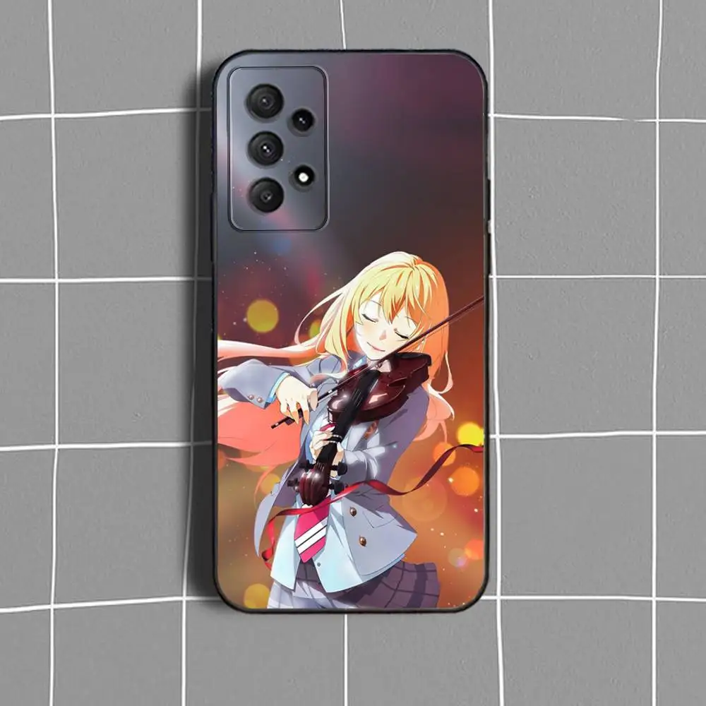 Чехол для телефона Y-Your L-Lie in April для Samsung Galaxy A73,31,32,72,41,53,52,71,22,5G, Note,J7,8,9 Soft Black Cover