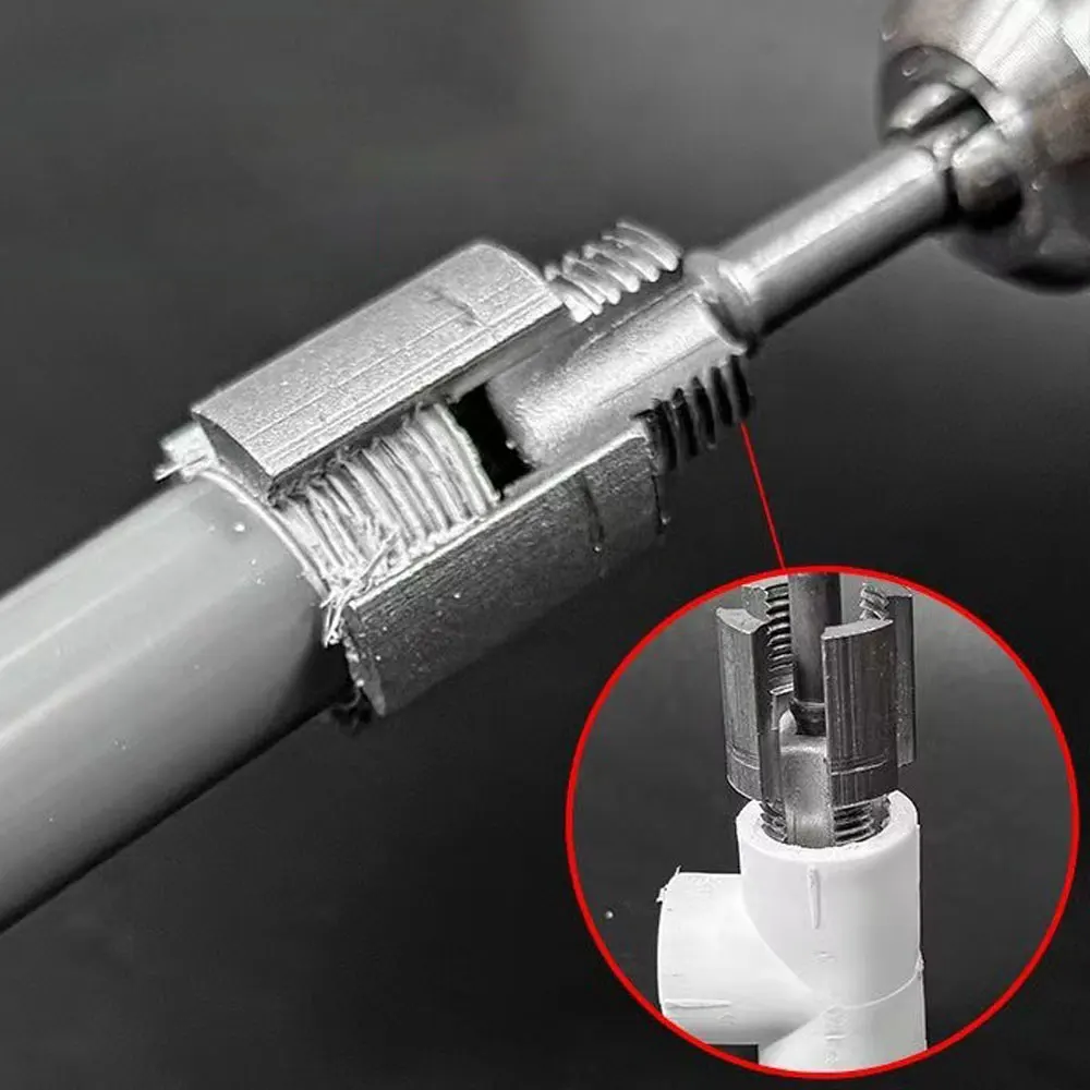 Ferramenta de rosqueamento de tubo de rosca interna e externa integrada para tubos PPR de 1/2 e 3/4 polegadas, com torneiras e matrizes para corte de rosca