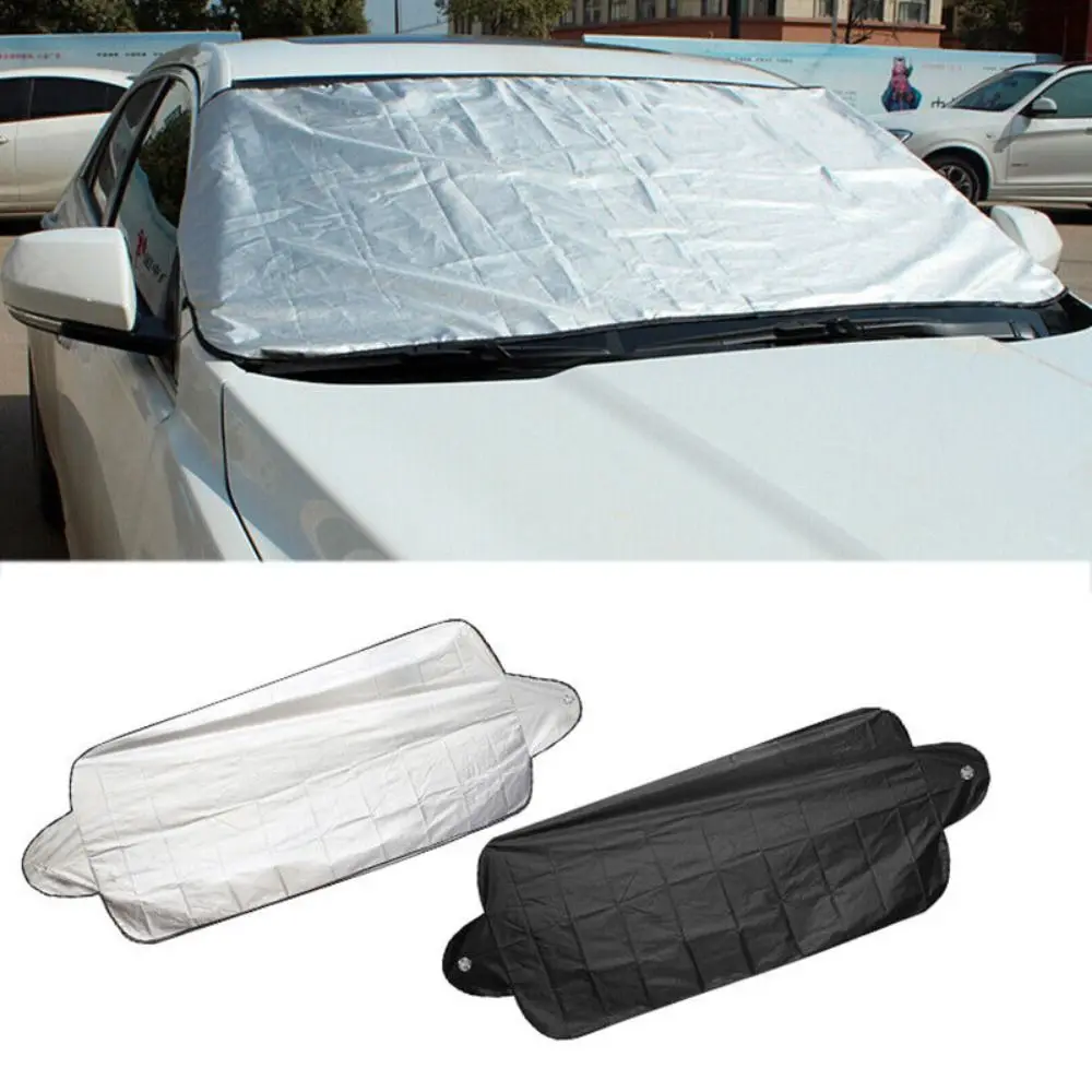 

Silver Car Windscreen Cover Aluminium Film Car Snow Ice Protector UV-Protection Front Windshield Cover