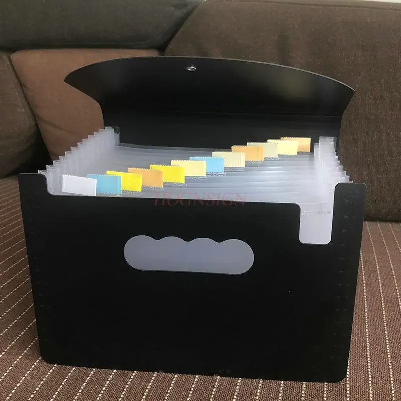 Thickened PP durable storage box, document organization, reimbursement form classification, bill folder, A4 folder, exam paper view 3