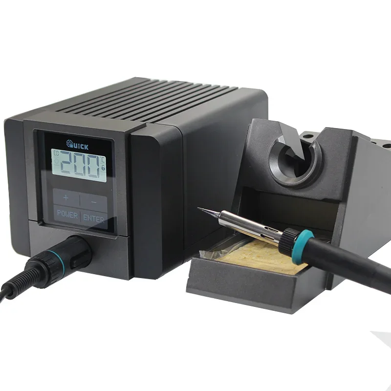 Smart Anti-static Lead-Free Soldering Iron Station with Adjustable Temperature Control and LCD Screen