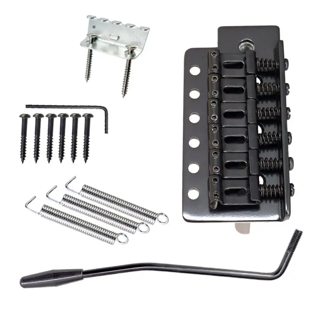 Tremolo Bridge +Hook Screws +Mount Claw+Tremolo Bar+Claw Mount Screws + Wrench Tremolo Bar Springs for Electric Guitar