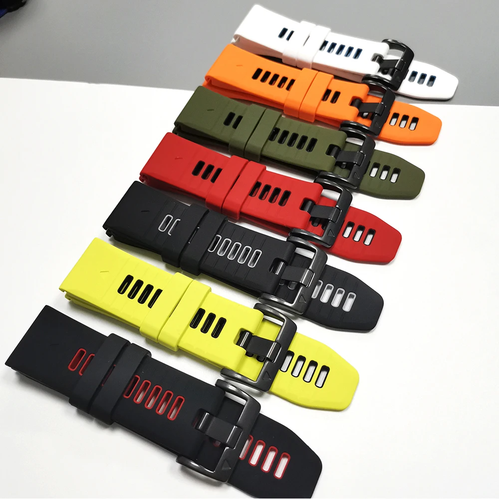 Silicone 22 26mm WatchBand for Garmin Forerunner 970 965 955 Solar 945 935 Fenix 7 7X 8 E Epix Instinct 3 2X Quick Release Strap