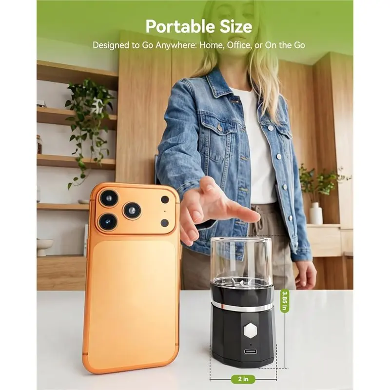 【LAST CHANCE】Cordless Electric Pill Crusher With Stainless Steel Blade, For Vitamins For Pills Fine Powder, Extremely Fine image 6