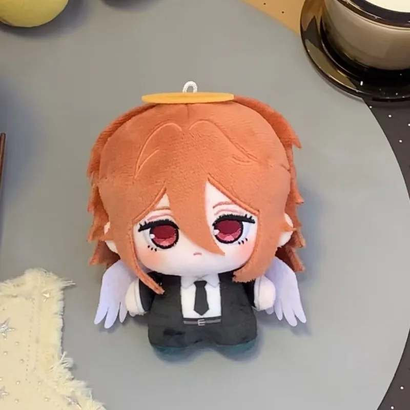 10cm Chainsaw Man Cute Anime Plush Toy Keychain Mini Stuffed Figure Hanging Ornament Lovely Gift for Anime Fans