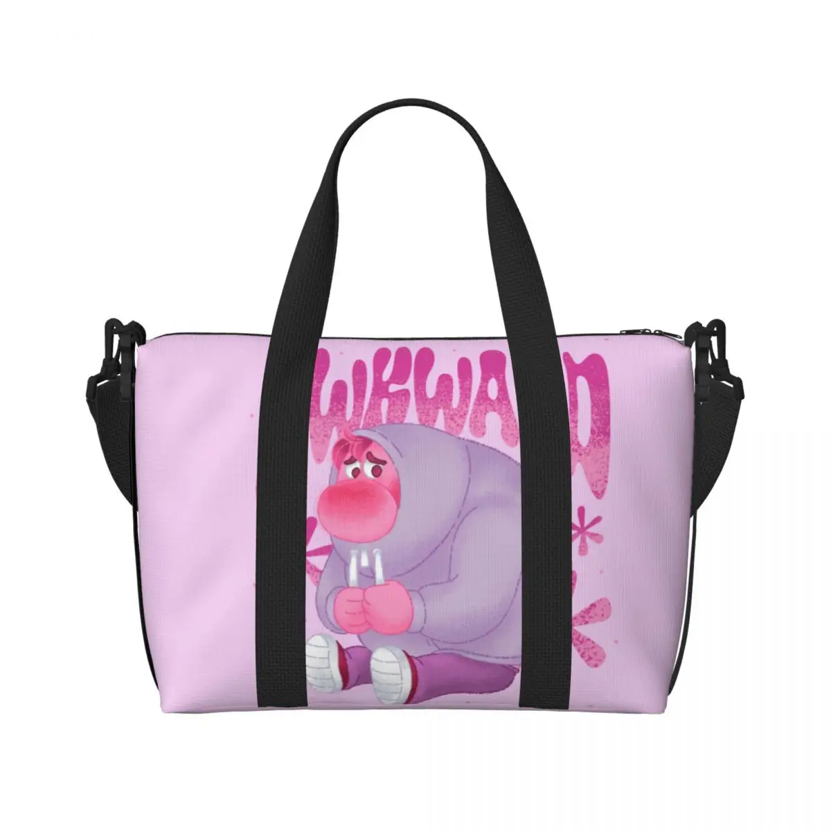 Custom Inside Out Always Awkward Tote Bag for Women Big Capacity Beach Gym Travel Bags