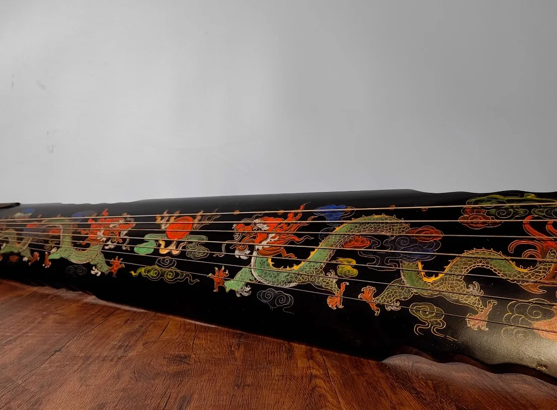 Guqin old paulownia wood vintage style collection Chinese string instruments
