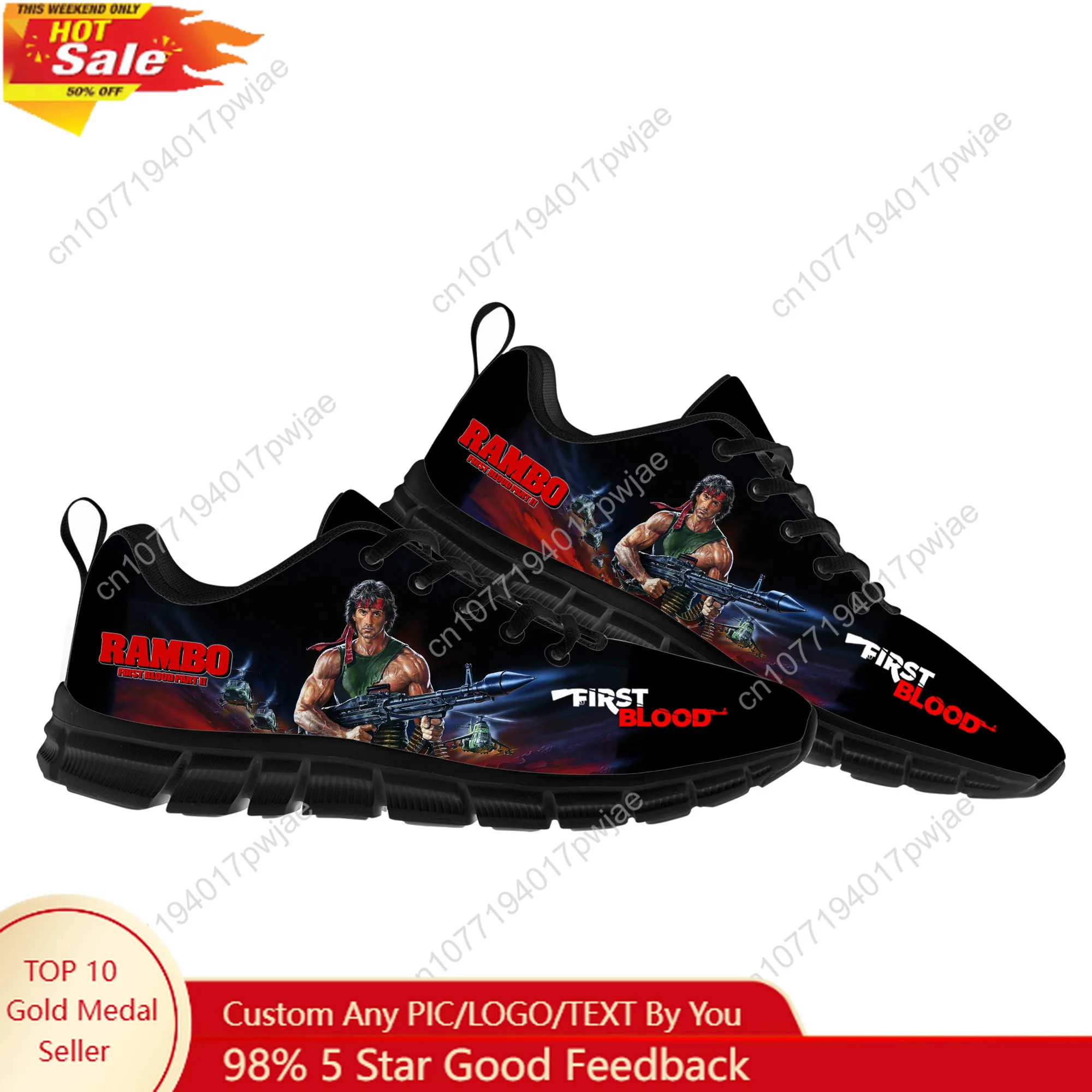 John Rambo F-First B-Blood Sports Shoes Yugi Muto Printed Mens Womens Sneakers Fashion Casual Hiking Sneaker Custom Built Shoes