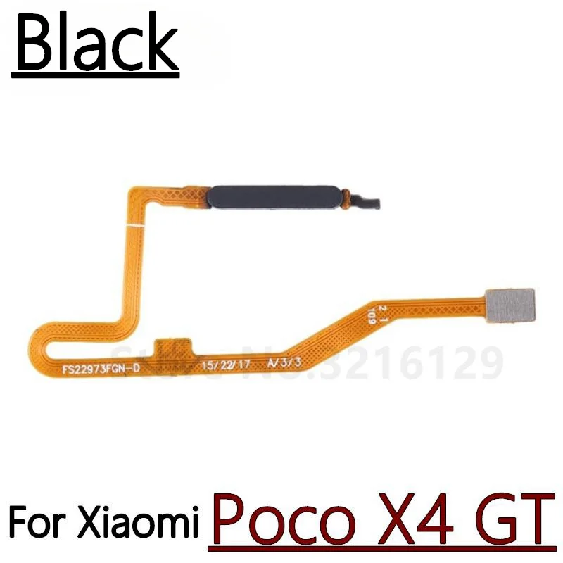 Original NEW For Xiaomi Poco X5 Pro X4 GT Home Button Fingerprint Menu Return Key Recognition Scanner Sensor Flex Cable