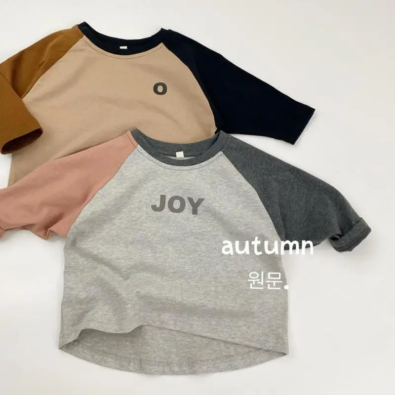 2025 خريف جديد الأطفال قميص قطني بكم طويل تي شيرت الفتيان الفتيات بلوزات فضفاضة قمصان الطفل الرضع تي شيرت الاطفال الملابس