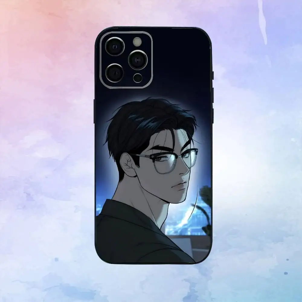 เคสโทรศัพท์ J-Joo Jaekyung สำหรับ iPhone17,16,15,14,13,12,11 Plus,Pro Max  แบบนิ่ม สีดำ