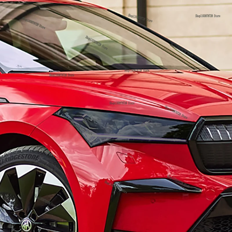 

Для Skoda ENYAQ iV 2021-2024 автомобильная внешняя фара против царапин передняя лампа прозрачная защитная пленка из ТПУ аксессуары наклейка
