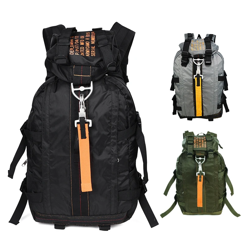 Lightweight Travel Backpack Flight Parachute Pack Nylon Rucksacks for Men Women for Outdoor Hiking Camping Trekking Climbing