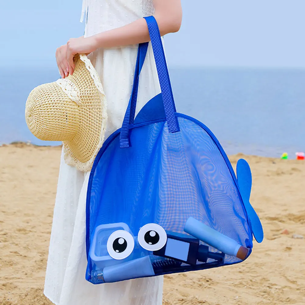 Large Capacity Mesh Bag,Lightweight Outdoor Beach Bag,Children's Beach Toy Storage Bag,Sand Play Tool Kit,Versatile Everyday Use