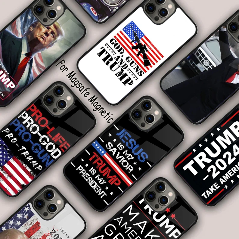 Donald John Trump Magnetic Phone Case For APPLE iPhone 16 14 13 12 11 Pro Max 15 Plus Wireless Charge With MagSafe Cover