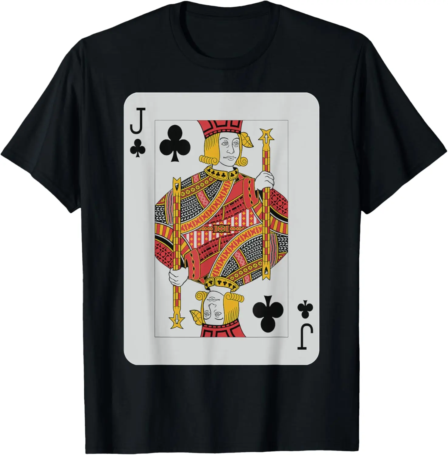 

Jack of Clubs T-Shirt Pro Poker Luck Player Winner Costume