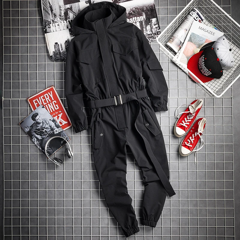 

Модный комплект комбинезона с капюшоном для мужчин, повседневная спортивная одежда, длинные брюки Haome Sve, осенне-весенний моющийся наряд