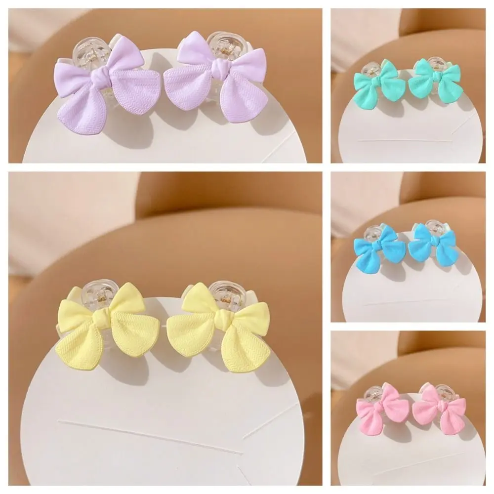 Bow Mini Hair Claw para Meninas, Acessórios para Cabelo, Crab Clip, Candy Color, Enfeites de Cabelo, Sweet Barrettes