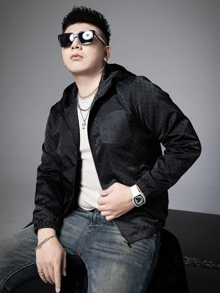 

High-End Embroidered Hooded Jaet Men's Casual Windproof Lightweight Spring Autumn New Sle Faion Brand Men's Clothing