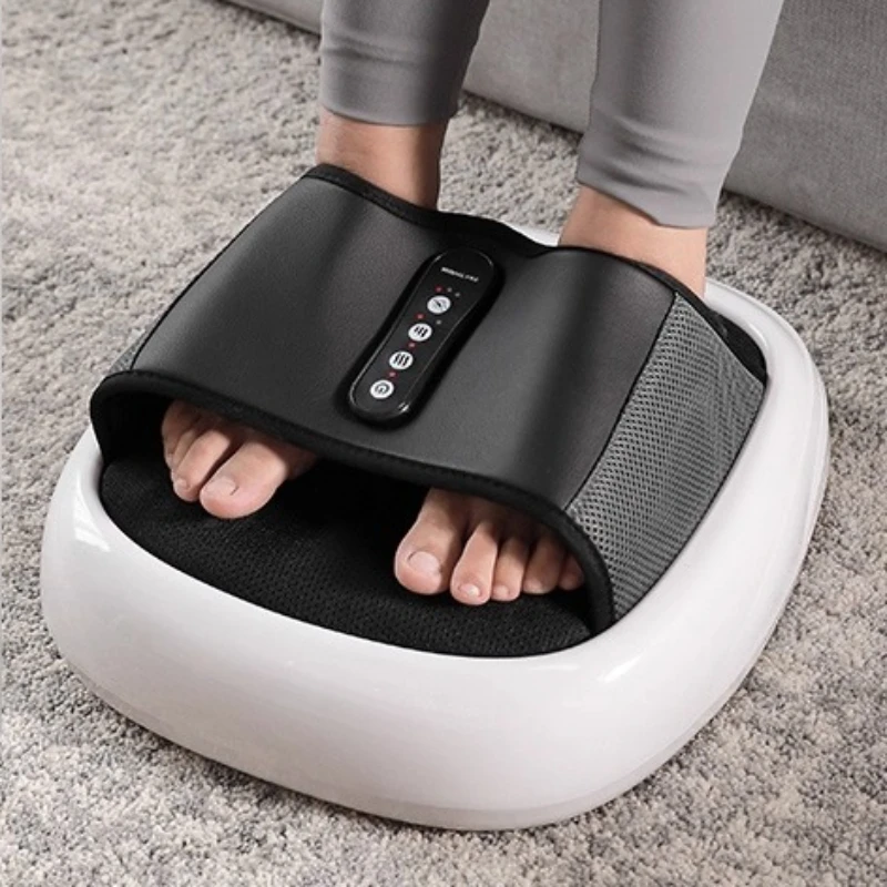 

Автоматическая машина для массажа ног с полностью обернутыми роликами, разминающая подошва, подушка безопасности, расслабление мышц, облегчение боли, массажер для ног