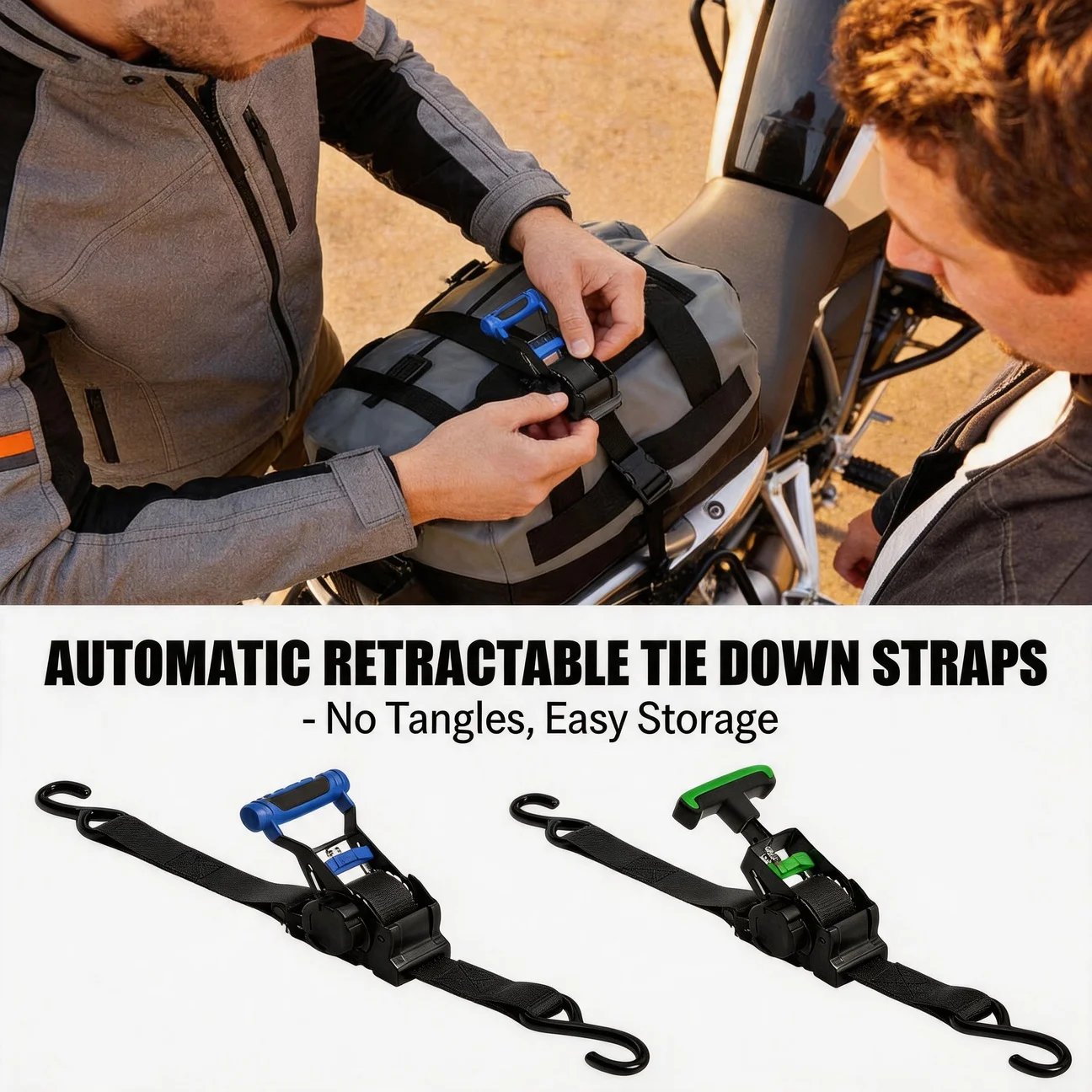 Luggage Strap Retractable Belts For Motorcycles Auto Straps For Cargo Tape Ratchet Strap For Load Ratchet Tensioner Belt For Car