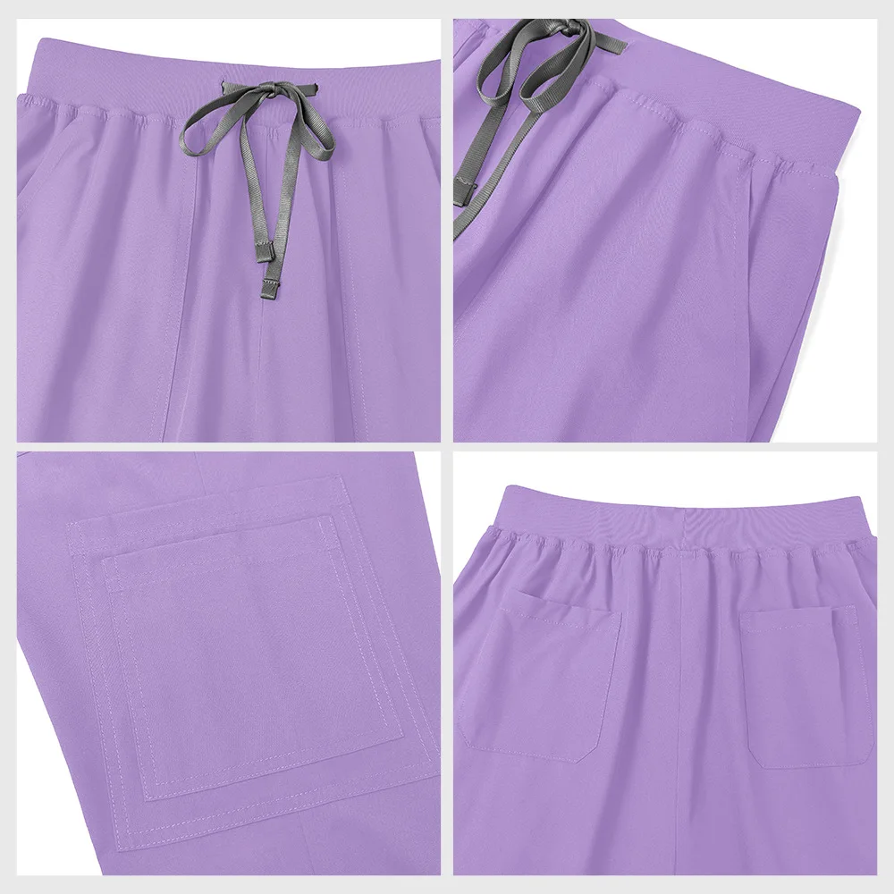 Uniforme de limpieza para mujer, Top médico ligero de manga corta, ropa de trabajo médica elástica, camisa de médico y enfermera para cirugía, clínica Dental