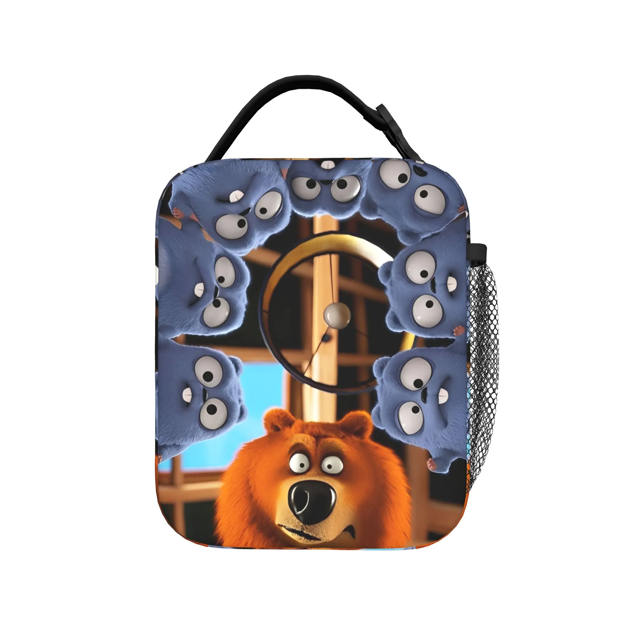 Grizzly and Lemmings Insulated Lunch Bags Leakproof How They Share The Land Meal Container Cooler Bag Tote Lunch Box Bento Pouch