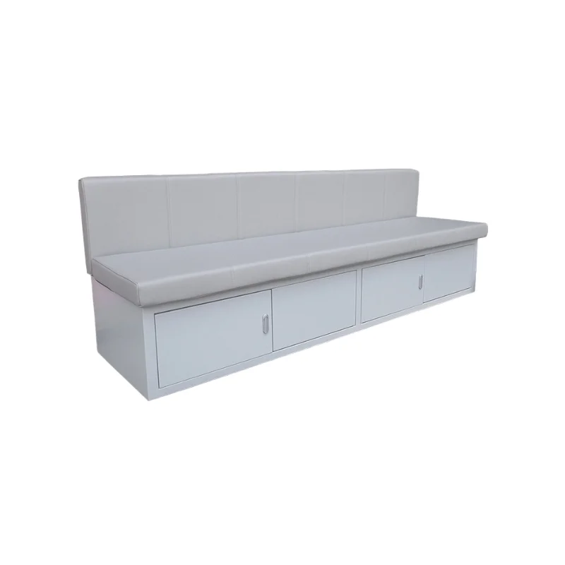 

Customizable Leather & Metal Upholstered Banquette With Storage Interior Kits For Speciality Vehicles Vehicle Retrofitting