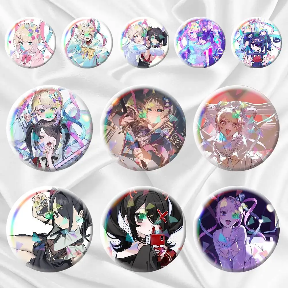 

Needy Streamer Overload Game 75mm 44mm 25mm Brooch Backpack Hat Pins Accessories Toys Badge