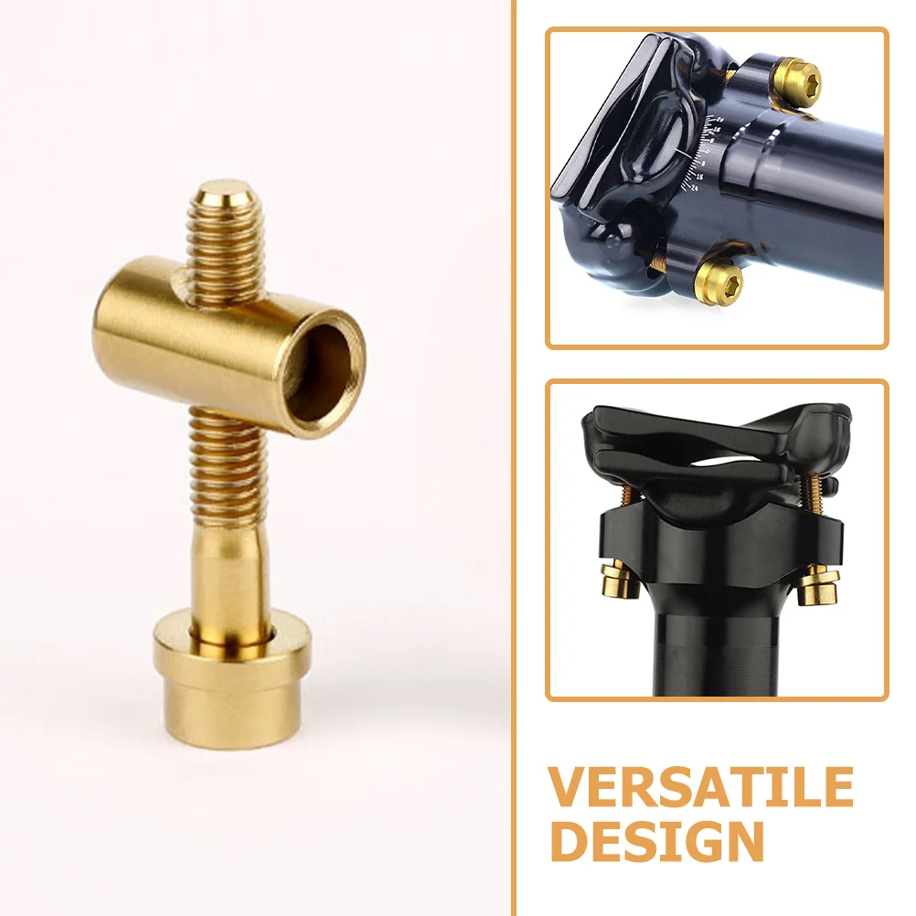 

Titanium Alloy Bike Seatpost Screw Seat Post Washer Bolt Replacement Fixing Screws Durable For Bicycle Repairing Accessories