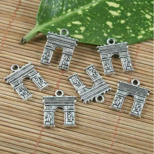 20pcs 17.7x13.6mm,hole:1.5mm Alloy Charm Triumphal Arch pendant G1232