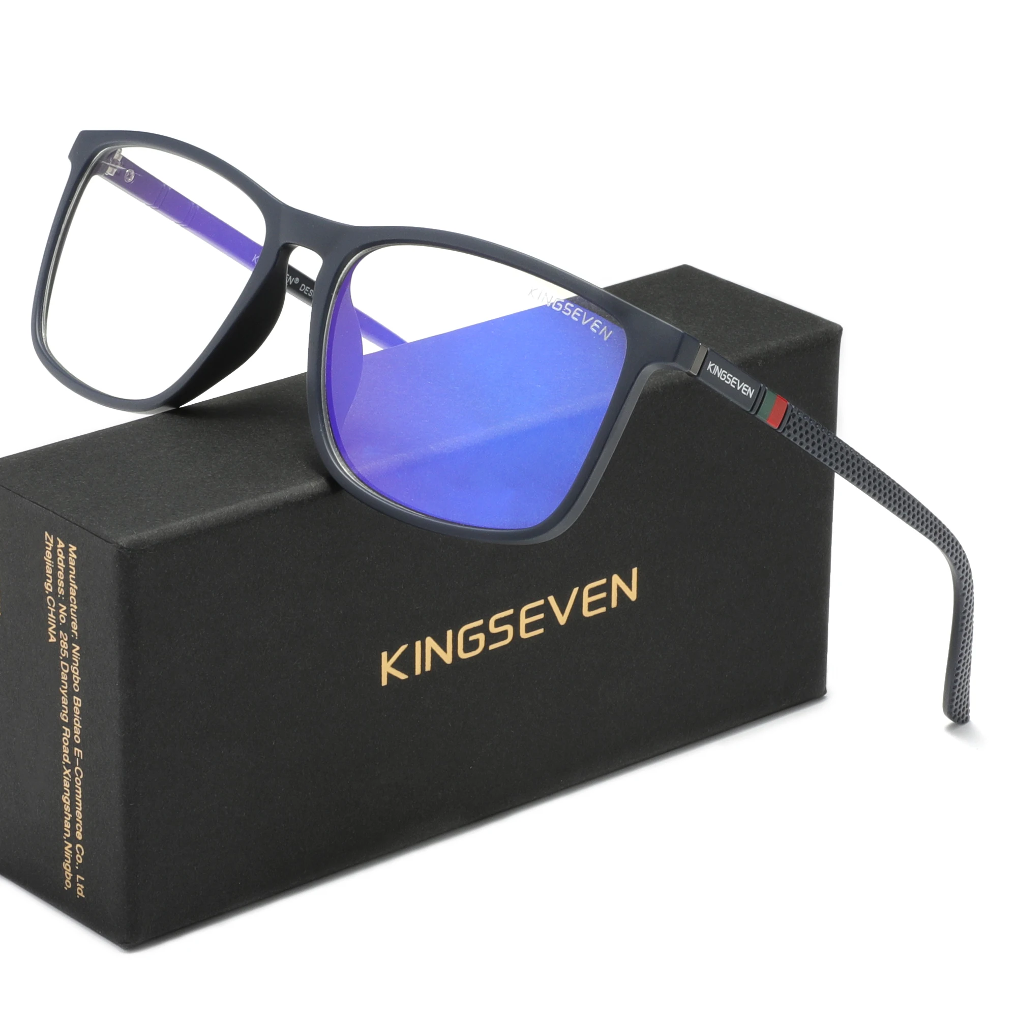 KINGSEVEN Blauw Licht Blokkeren Bril Transparante Lens Mannen/Vrouwen Anti-Blue Ray Brillen Studenten Dagelijks Telefoon Computer Brillen