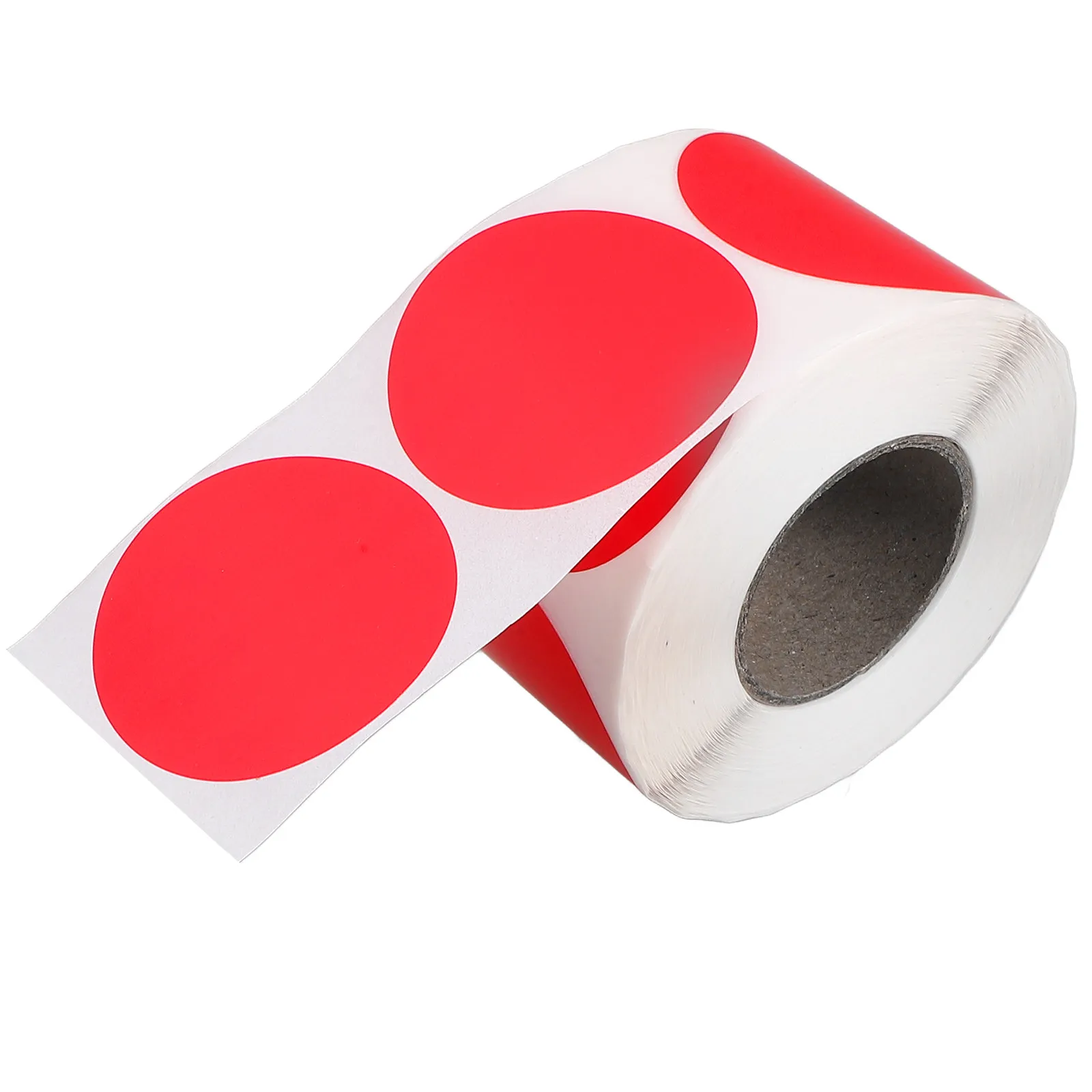 1 Roll Round Blank Labels Printable Thermal Sticker Paper Water Resistant Permanent Label Sticker for Mailing Price Tags Address