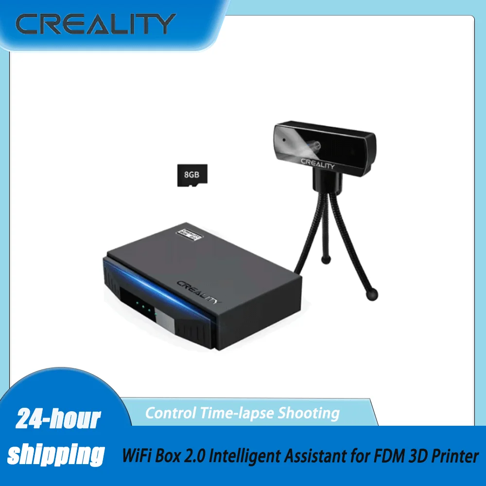 Creality WiFi Box 2.0 Intelligent Assistant for FDM 3D Printer BT Real Time Monitor/Remote Control Time-lapse Shooting 8G TFCard