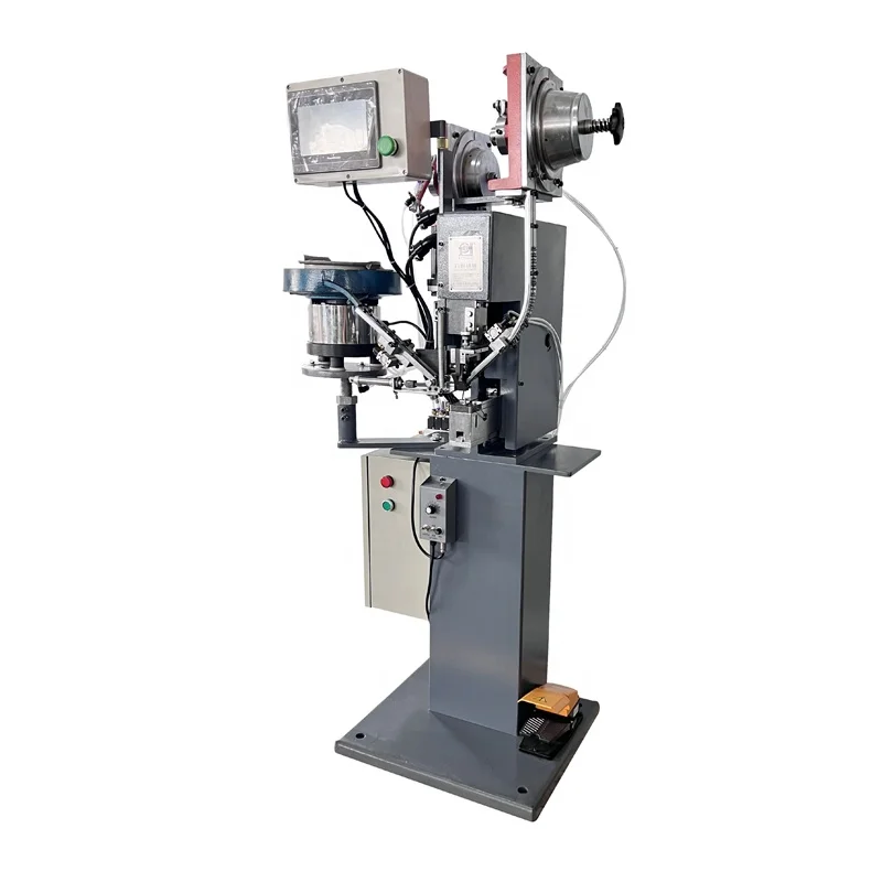 One Automatic Hook Button Fastening Machine for Safety Shoes