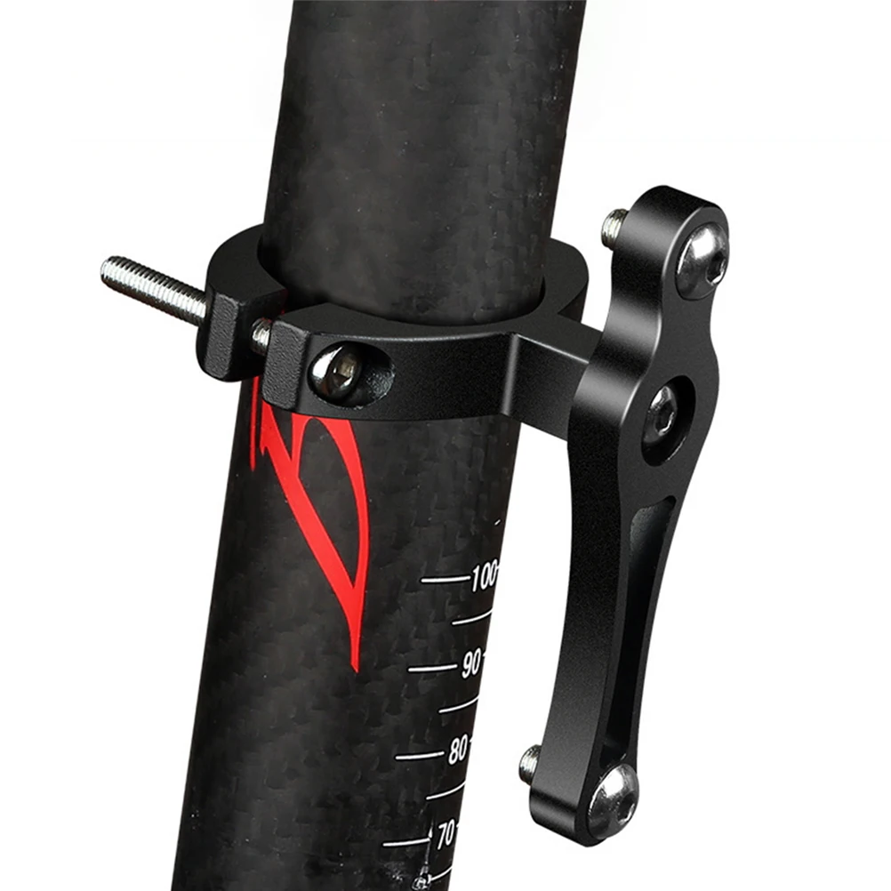 

Aluminum Alloy Bottle Cage Adapter for Seatpost Handlebar Fork Rustproof Adjustable Bike Cup Holder Mount Black Alloy