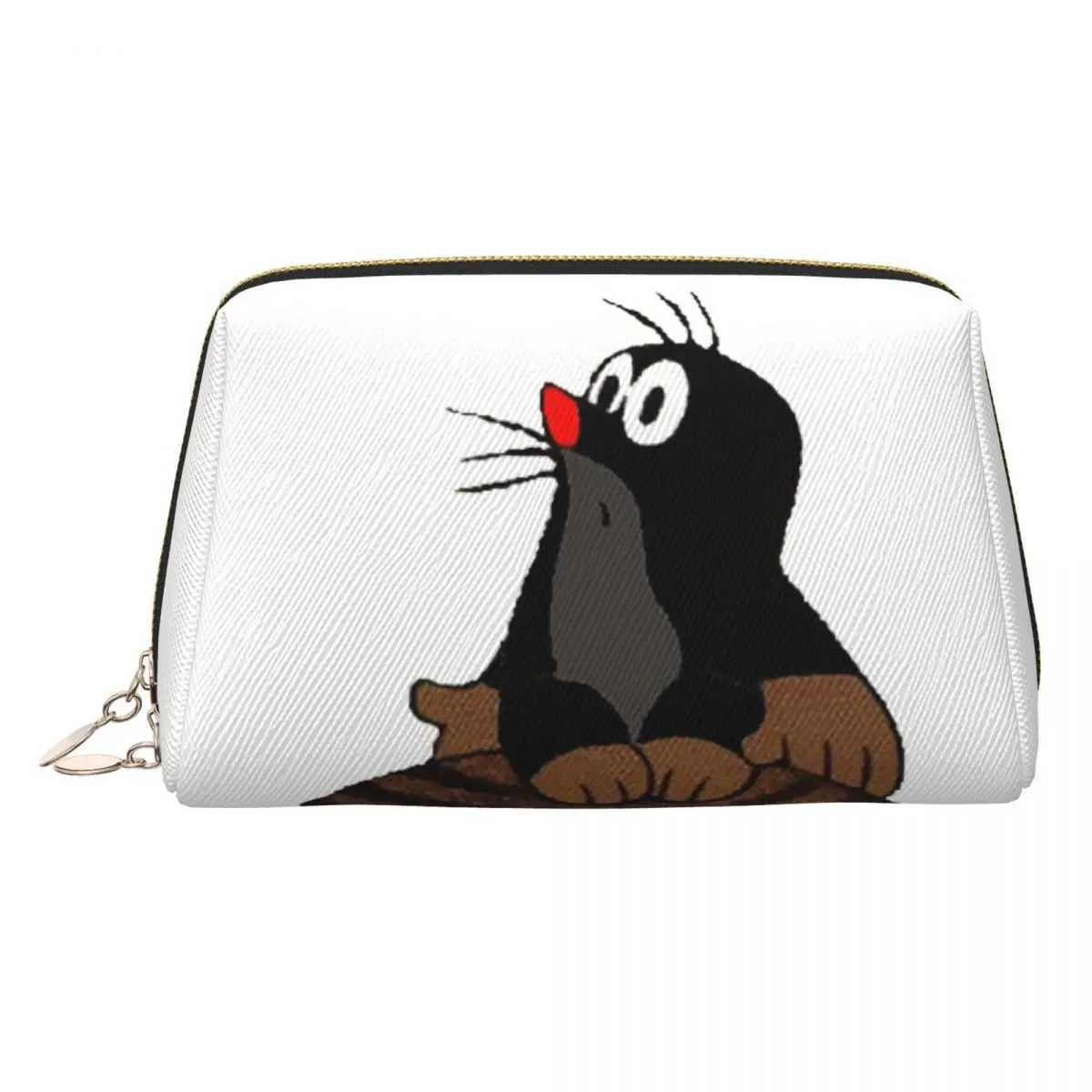 Mole Happy Krtek Women Cosmetic Bag Travel Makeup Organizer Pouch Toiletry Storage Dopp Kit Case