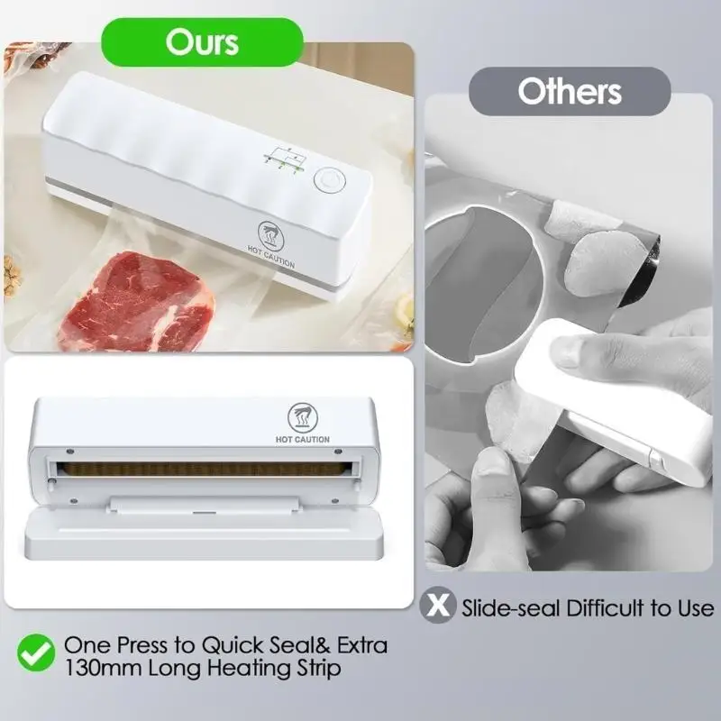 F92F真空シーリングマシンキッチンフードシーラー効率的なホームバキュームシーラープラスチックテクスチャキッチンキッチンバキュームシーラー食品
