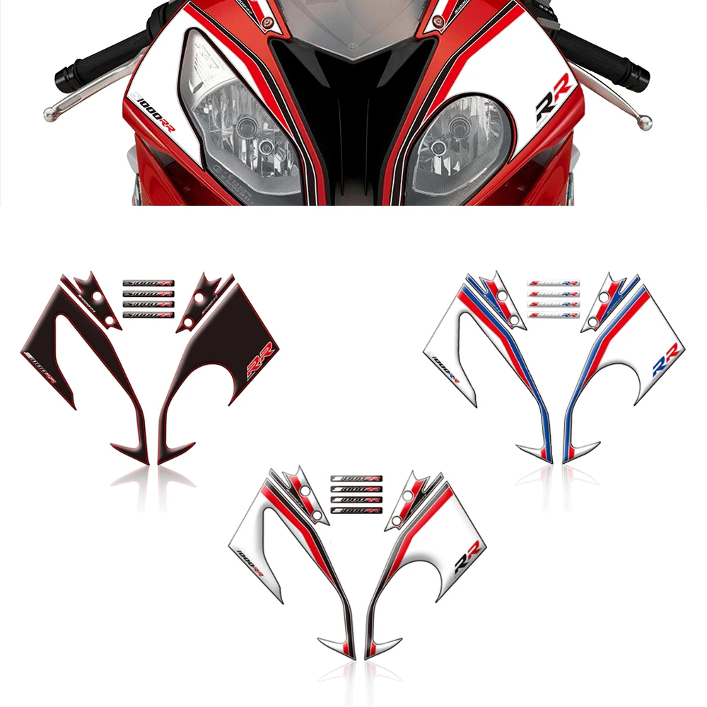 Per BMW S1000RR S 1000 RR 2015 2016 2017 2018 Kit di protezione carenatura anteriore moto adesivo decalcomania protezione vernice Gel